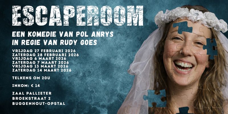 Escaperoom een komedie van Pol Anrys in een regie van Rudy Goes 